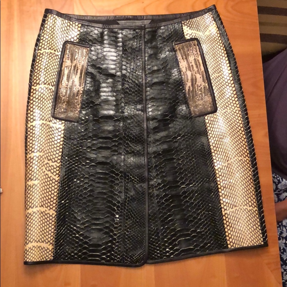 reed krakoff womens python pencil skirt